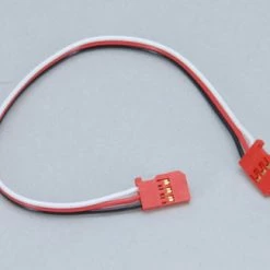 Futaba Gyro Double End Ext Lead 200mm Red